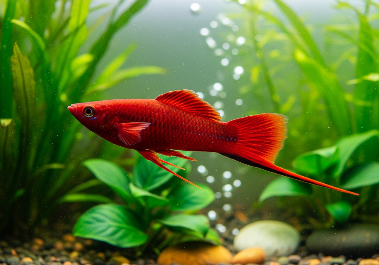 Swordtail fish breed