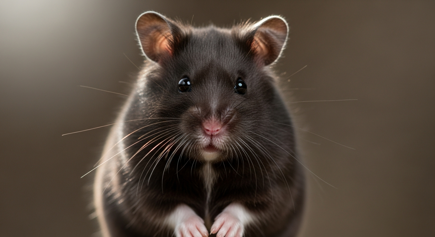 Black Bear (Syrian) hamster breed